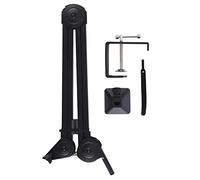 Wresetly Soporte de brazo de tijera para micrófono, soporte de micrófono ajustable resistente para suspensión de micrófono, soporte de brazo de tijera para grabación de voz, estilo B