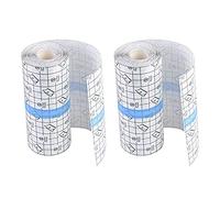 Wresetly Vendaje adhesivo elástico transparente, 2 unidades, impermeable para tatuajes, natación, ducha (5 cm x 10 m)