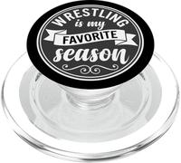 Wrestler Wrestle Wrestling is My Favorite Season PopSockets PopGrip para MagSafe