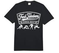 Wrestling BJJ Grappling Fresh Takedowns Served Daily Comfort Colors Adult Heavyweight T-Shirt