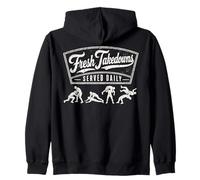 Wrestling BJJ Grappling Fresh Takedowns Served Daily Sudadera con Capucha