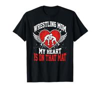 Wrestling Mom, mi corazón está en Esa Alfombra Camiseta