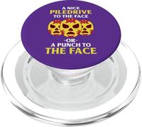 Wrestling Move A Nice Piledrive To The Face Funny Wrestler PopSockets PopGrip para MagSafe