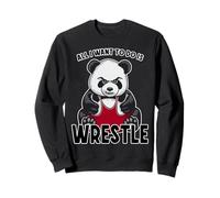 Wrestling Panda Todo lo Que Quiero Hacer es un Lindo Luchador de Osos Sudadera