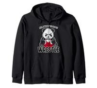 Wrestling Panda Todo lo Que Quiero Hacer es un Lindo Luchador de Osos Sudadera con Capucha