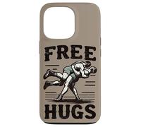 Wrestling Power Takedown Funny Free Hugs Cita Pro Wrestler Carcasa para iPhone 13 Pro