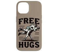 Wrestling Power Takedown Funny Free Hugs Cita Pro Wrestler Carcasa para iPhone 14