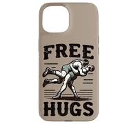 Wrestling Power Takedown Funny Free Hugs Cita Pro Wrestler Carcasa para iPhone 15