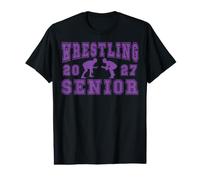 Wrestling Senior Night Wrestling Senior 2027 Graduación 81 Camiseta gráfica económica