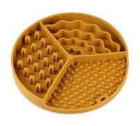 WREWING Cuenco de alimentación lenta para perros con ventosas, tapete de silicona de 7.87 pulgadas para aliviar la ansiedad, comedero de rompecabezas para yogur, mantequilla de maní y alimentos secos
