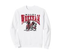 Wrexham arqueado sobre un dragón Feroz para Luces desgastadas Sudadera