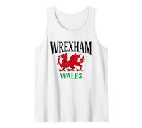 Wrexham Gales Cymru Bandera de dragón galés Wrexham City Love Camiseta sin Mangas