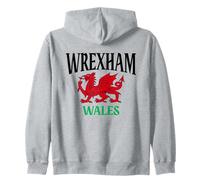 Wrexham Gales Cymru Bandera de dragón galés Wrexham City Love Sudadera con Capucha