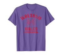 Wrexham Gales Reino Unido Vintage Dragón Galés Rojo Envejecido Camiseta