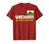 Wrexham Wales City Cymru, dragón de Bandera de Gales, Rojo Camiseta