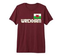 Wrexham Wales City Cymru, dragón de Bandera de Gales, Rojo Camiseta Premium