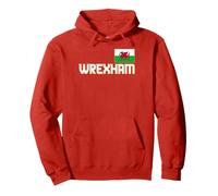 Wrexham Wales City Cymru, dragón de Bandera de Gales, Rojo Sudadera con Capucha