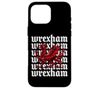 Wrexham Wales Welsh Dragon Flag Vintage Carcasa para iPhone 16 Pro MAX
