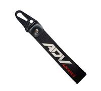 WRFUU Llavero Personalizado con Bordado de poliéster para Motocicleta, Moto Llavero Personalizado, Llavero para ADV,Black-A