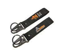 WRFUU Llavero Personalizado con Bordado de poliéster para Motocicleta, Moto Llavero Personalizado, Llavero para KTM RTR,Black-A