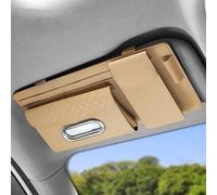 WRGEYXTD Bolsa De Almacenamiento Parasol Coche para X3 F25/ G01 2011-2024, Multifuncional Organizador Visor Múltiples Bolsillos Visera Solar Accesorios,D/Khaki