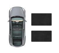 WRHOME Parasol for Techo Solar de Coche para VW Tiguan 2010-2016,Aislamiento térmico para Techo Solar de Coche Cortinas Parasol,D-Black Suede
