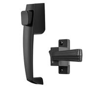 Wright Products V333BL - Pestillo de botón de amarre para puertas de pantalla y tormenta, negro, talla única