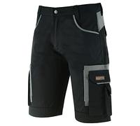 WrightFits Pantalones cortos cargo para hombre, pantalones cortos de trabajo, pantalones cortos de combate de verano, múltiples bolsillos, triple costura, ropa de trabajo duradera, Negro, 42W