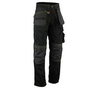 WrightFits Pantalones resistentes cargo de trabajo Apache con múltiples bolsillos, bolsillos, rodilleras de Apache para hombre 36W / 33L Negro