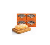 Wright's - Jabón tradicional de alquitrán de carbón, (125 g), paquete de 4 jaboneras de bambú natural (juego de 2)