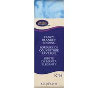 Wright's Ribete de fantasía para Manta Simplicity satén, Plegado, 2 Tiras de 4 Metros, Tinte Tie-Dye Azul