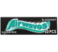 Wrigley's Airwaves - Goma de mascar de menta negra (30 paquetes (caja completa)) ayuda a mantener los dientes limpios y la boca fresca