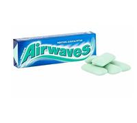 Wrigley's Airwaves - Goma de mascar mentol y eucalipto (5 paquetes) ayuda a mantener los dientes limpios y la boca fresca