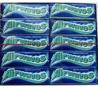 Wrigley's Airwaves Mentol & Eucalyptus Goma sin azúcar 10 Piezas - Paquete de 30