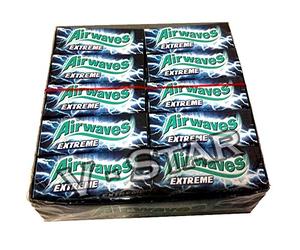 wrigleys Airwaves Strong dragees, Chicle, 30 paquetes de 10 chicles