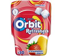 Wrigley's Orbit Refreshers Gragea de Fresa y Limón, lata de 67 g
