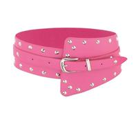 Wriidy Cinturón elástico negro ancho cinturón corsé cintura elástica accesorios de joyería para vestido, Rosado-2, Large