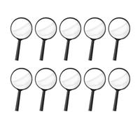 Wriligel Lupa de plástico para leer, manualidades, observación de la naturaleza y análisis detallado, 10 unidades