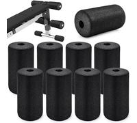 WRINGKIT Paquete de 8 almohadillas de espuma para pies, rodillo de espuma para patas de máquina, se adapta a tubos de 1 pulgada, cubierta de tubo de amortiguación, almohadilla de rodillo para