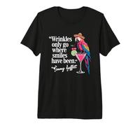 Wrinkles Only Go Where Smiles Have Been Cute Parrot Mexican Camiseta Premium