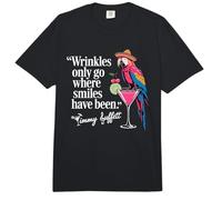 Wrinkles Only Go Where Smiles Have Been Cute Parrot Mexican Comfort Colors Adult Heavyweight T-Shirt