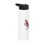 Wrinkles Only Go Where Smiles Have Been Cute Parrot Mexican Stainless Steel Insulated Water Bottle