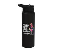 Wrinkles Only Go Where Smiles Have Been Cute Parrot Mexican Stainless Steel Insulated Water Bottle