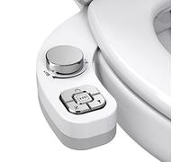 WRISIN Bidet Inodoro WC Bidet Japonés Pulverizador Kit de Abatimiento WC Alle De Bain con Boquillas Dobles Retráctiles Autolimpiantes (CROMO)