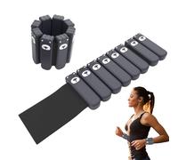 Wrist Ankle Weights, 2X Adjustable Silicone Leg Weights 17.6x7.7x1.6cm, Comfortable Weighted Straps, Pilates and Fitness, Non-Slip Design For Walking, Home and Gym Training