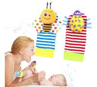 Wrist Rattle - Rattle Socks Toy Set | Foot Finder Socks | Learning Toy