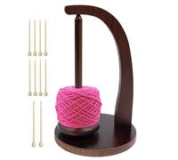 Wrist Yarn Holder - Wooden Yarn Ball Holder | Portable Wristband Crocheting Minder with Smooth Rotation, Sewing Storage, Prevent Yarns Winding Stable Stand for Hats, Crochet Holders for Beginners