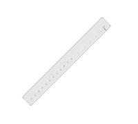 Wristband zebra 30 * 279 mm termica directa hc100 white