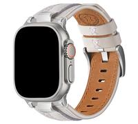 Wristitani Pulsera Cuero Compatible con Apple Watch 49mm 46mm 45mm 44mm 42mm, Cuero Auténtico Conector Metálico Duradero, para iWatch Ultra Series 10 9 8 7 SE 6 5 4 3