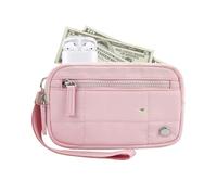 Wristlet Purse, Zipper Coin Wallet, Stylish Daily Pouch, 6,89 x 4,13 pulgadas Sturdy and Compact Contener, Change Purse for Keys, Credit Cards, and Mobile Phone, rosa, Se référer au descriptif